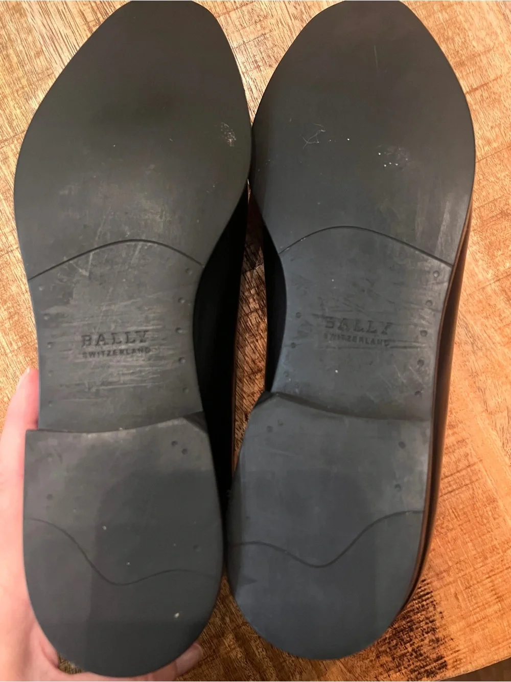 Bally Lantel Men’s Black Leather Derby Dress Shoes Swiss Made Size US 12